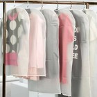 5pcs Clothes Coat Protect Garment Cover Bags Suit Storage Bags Zipper Dress  - 