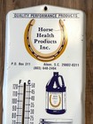 Vintage 24  Metal Wall Thermometer Horse Health Products Aiken Sc Advertising