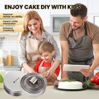 12 Pcs 304 Stainless Steel Biscuit  Set - Round Cookie Cutters For Baking
