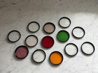 Lot Of 13 Vintage 52mm Camera Lens Filters Nikon Hoya Tiffen