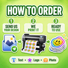 Custom Logo Vinyl Stickers Die Cut Waterproof Gloss Business Labels Decals