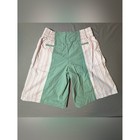 Vintage Maeve By Anthropologie Colorblock Striped Culotte Shorts Mint Green Sm