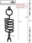 Rain Chain Gutter Downspout Alternative Jasinc Homes  Spiral Wire Jas1003blk Liq