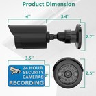 Dummy Fake Simulated Surveillance Security Cctv Dome Camera Indoor Outdoor Wi   
