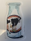 Darlene Hardie Cow Milk Bottle Etching Print Colored Framed Signed Farmhouse