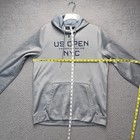 Us Open Championships Nyc Hoodie Mens Medium Gray High Neck Pullover Fleece