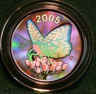 2005 Canada 50 Cent Spangled Fritillary Butterfly Sterling Silver - Coin Only