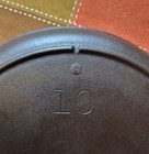 Vintage Lodge Cast Iron No  10 Skillet  restored   Seasoned  Free Shipping