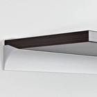 Rail 0 75 In  Silver Shelf Bracket