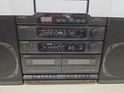 Sony Cfd   460 Boombox Cd     Dual Cassette     Am fm     Graphic Eq Vintage  Read