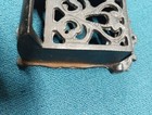 Vintage Cast Iron Wall Mount Hanging Match Box Black Holder Decorative Taiwan 