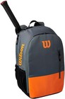 Wilson Team Tennis Racquet Backpack  2-racket Pocket  Orange gray  12 x18 