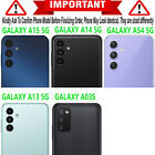 For Samsung Galaxy A16 5g A15 A14 A54 A35 A03s Case Phone Cover Shockproof glass