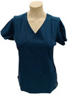 Wonderwink Aero Womens Flex Racerback Wrap Scrub Top V6229- Caribbean Blue