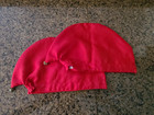 2x La Chouffe Belgian Ale Embroidered Red Cotton Canvas Hat Cap