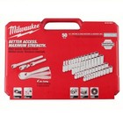Milwaukee Tool 48-22-9004 1 4  Drive 50pc Ratchet   Socket Set - Sae   Metric