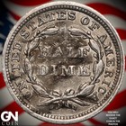 1858 P Seated Liberty Half Dime A3051