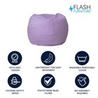Flash Furniture Dillon Small Bean Bag Chair For Kids And Teens Foam-filled