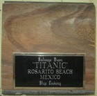 Titanic Movie Prop Piece Of Floor Decking With Plaque Screen Used