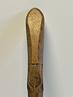 Native American Indian Highly Hand Carved Wooden Ladle  Late 19th Century