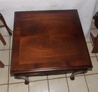 Mahogany Carved End Table   Side Table By Baker  et47 