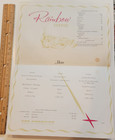 Vintage Pan Am Dinner Menu With Taj Mahal On The Cover Unique