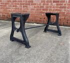 16 5    Tall    rustic    Finish Cast Iron Coffee Table Bench Legs Industrial