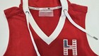 Tommy Hilfiger Sport Women   s M Red Sleeveless Hoodie Flag Logo Nwt
