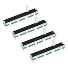 4pcs Straight Double Linear Slide Potentiometer 8 Pin A10k 75mm l  60mm