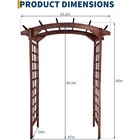 85   Outdoor Garden Arch Arbor Trellis Wooden Wedding Gateway Lawn Yard Decor