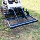 Titan Attachments 72in Skid Steer Land Planer With Comb Attachment  Landscape Gr