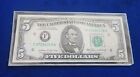 Error 1985  5 Five Dollar Federal Reserve Note  Major Ink Smear