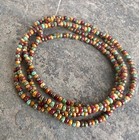 11 0 Aged Picasso Mix Czech 20-inch Long Strand Glass Seed Beads  midrw