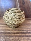 Vintage Set Of 8 Mini Woven Nesting Baskets Sea Grass Small 1 5-2    T   1-3 25    W