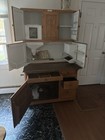 Vintage Hoosier Cabinet W Sliding Work Surface
