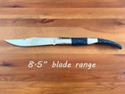 8 5  Long Blade Arabian Style Navaja Folding Knife Blue Scales W  Ratchet- Spain