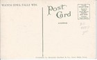Old Vintage Oak Park  Iowa Falls  Iowa Postcard