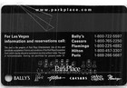 Paris Casino - Las Vegas  Nv - 5th Issue Slot Card