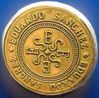 Eduardo Sanchez Signature Coin Ring Sterling Silver Pinky Small Size 4 75 Signed