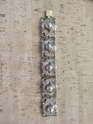 Vintage Mcm Signed Agulara Aculara Taxco Sterling Panel Bracelet 36g