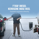 Fuel Hose Reel Retractable Diesel Hose Reel 1  X 50  Auto Refueling Nozzle