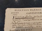 1772 French Manuscript Document Armagnac Election Poll Tax Payment 