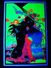 Rare Vintage Zephyr Blacklight Poster Psychedelic Third Eye Space Eden 1970  Nos