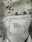 Vtg Military Combat Coat Large Reg Chocolate Chip Desert Storm Camo Dbdu 90s