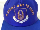 Nos Vintage 1980s Usaf Us Air Force Reserve Us Military Trucker Hat Made In Usa
