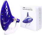 Ohuhu 12 Hole Ocarina Ceramic Alto C Legend Of Zelda Ocarina Flute Instrument 