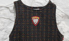 Vintage Girls Oshkosh Bgosh Black Floral Jumper Dress Sz 5t