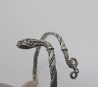 Vintage Sterling Silver   900 Egyptian Revival Cleopatra Asp  Snake Bracelet