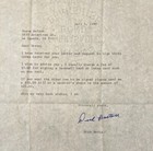Signed Dick Bartell Letter Autographed - Hof