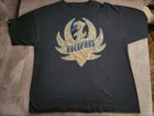 Vtg Hank Williams Jr Hog Wild Bocephus Gold Logo Double Sided Shirt Xl